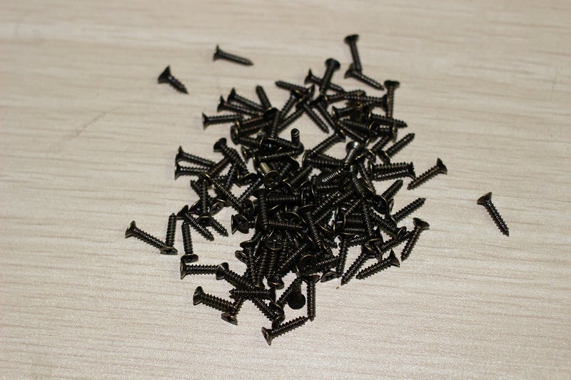 WEICHUAN 100Pcs 1.7cm x6cm Antique Brass Label Holders Iron Card Frame with Screws for Office Library Cabinet Shelves Drawer Name Plates Storage Bins File Drawer - Image 3